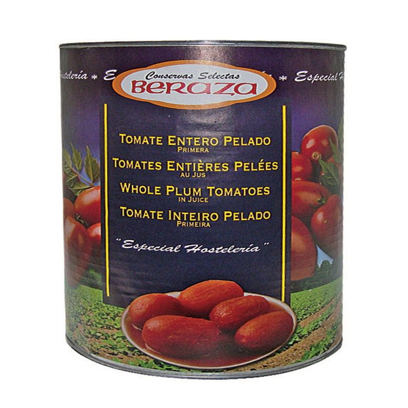 TOMATE ENTERO PELADO LATA 6/3 Kg.